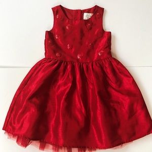 Gymboree Kids Holiday Red Dress With Sequins